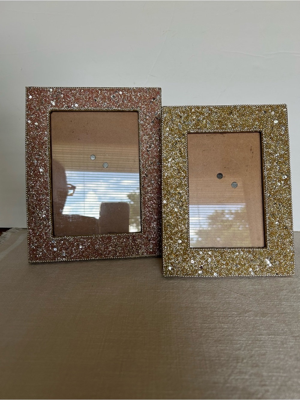 Beaded Sparkle Photo Frames set of 2 - Picture 2 of 9